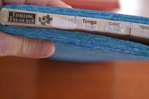 By 1/2 Yd, Turquoise Floral on Blue Tonga Batik, Timeless Treasures/B9380, B831 - Picture 5 of 5