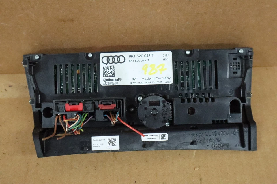 13 14 15 16 Audi Allroad A4 S4 AC Calor Temperatura Climatizador 8K1820043T Foto 2 de 4