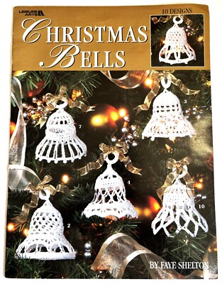 Leisure Arts Weihnachtsglocken Häkelanleitung Buch Faye Shelton 1999 sehr guter Zustand