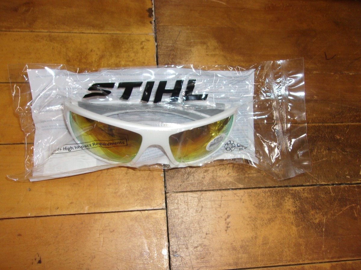 Genuine Stihl Sunglasses White Ice - Orange Mirror 7010-884-0367