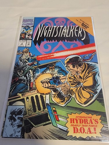 Nightstalkers Marvel Comics Lot #1-2, 9, 10, 14-17 (1992) Direct Edition 8 Total - Picture 2 of 9
