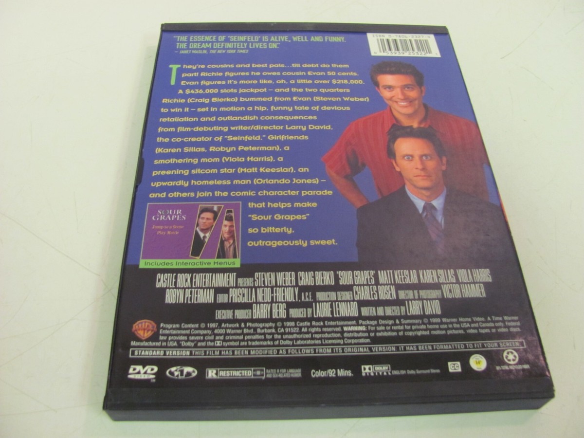 Sour Grapes (1998) DVD 53939253221| eBay