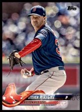 2018 Topps # 370 STEVEN WRIGHT Boston Red Sox World Series Champions!
