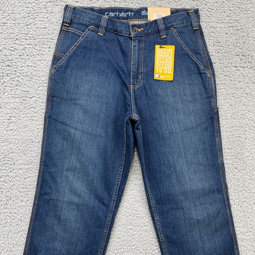 Carhartt Rugged Flex Utility Jeans Mens 32x32 Superior Wash Relaxed Fit Dungaree - Picture 6 of 20