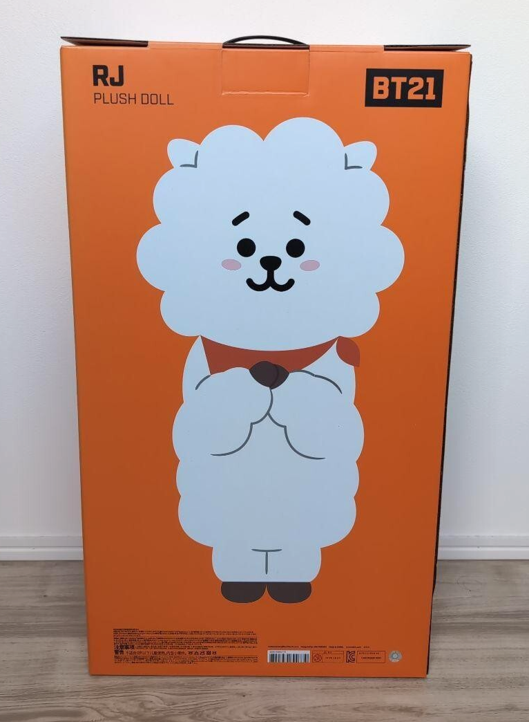 BT21 RJ Jumbo Standing Plush Doll Big Size Line Friends BTS
