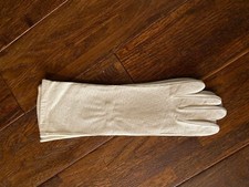 White Genuine Deerskin Gloves by Fownes. Vintage New