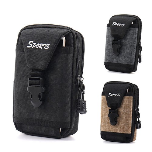 Bolsa de teléfono con cintura para hombre para teléfono móvil cinturón estuche para teléfono viaje deportes bolsa de transporte bolsa - Imagen 2 de 13