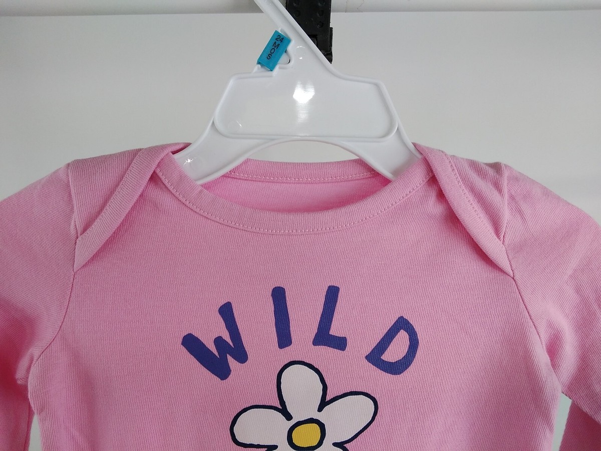 Co.9　トップ２点 Life is Good Baby L/S Crusher Bodysuit Wild Child Happy Pink 6-12