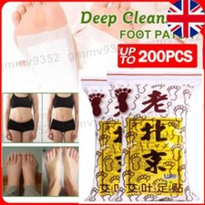 200x Detox Foot Pads Remove Harmful Body Toxins Slimming Herbal Feet Patches UK