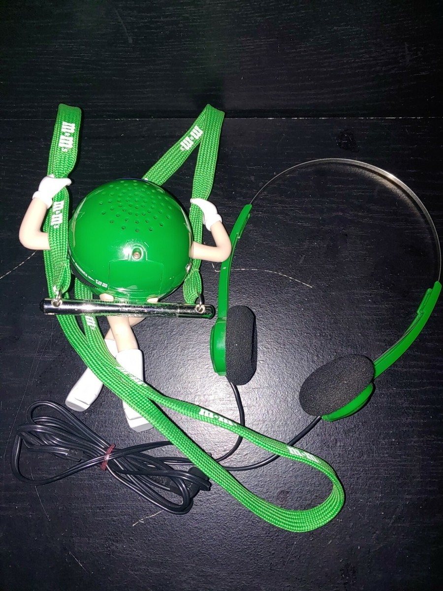 M&M's Groovy Green Character AM/FM Radio Collectors RARE W