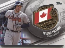 FREDDIE FREEMAN 2020 Topps Series 1 GLOBAL GAME MEDALLION - BRAVES - Canada