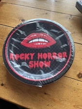ROCKY HORROR PICTURE SHOW PAPER PARTY PLATES 18CT NEW 10” RHPS LIPS PARTY ON
