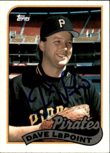 Dave Lapoint Signed 1989 Topps card Pittsburgh Pirates - Picture 1 of 2