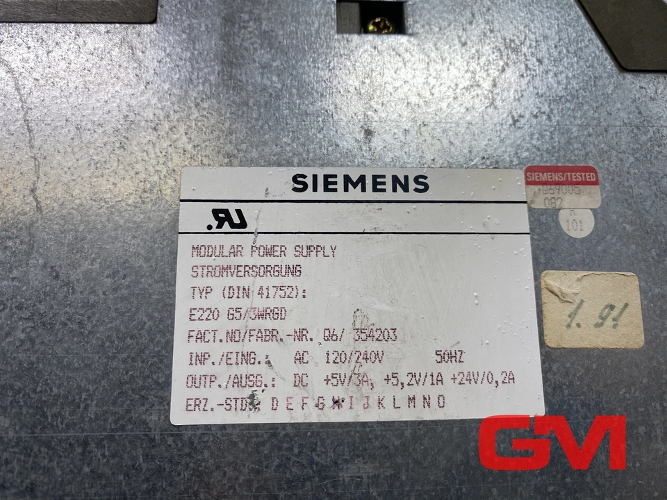 Siemens Simatic S5 Stromversorgung 6ES5 951-7LB14 Power Supply E-Stand 08 - Bild 2 von 4