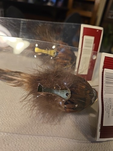Rooster Pheasant Hanging/Clip On Christmas Tree Ornament Hallmark Real Feathers - Picture 7 of 7