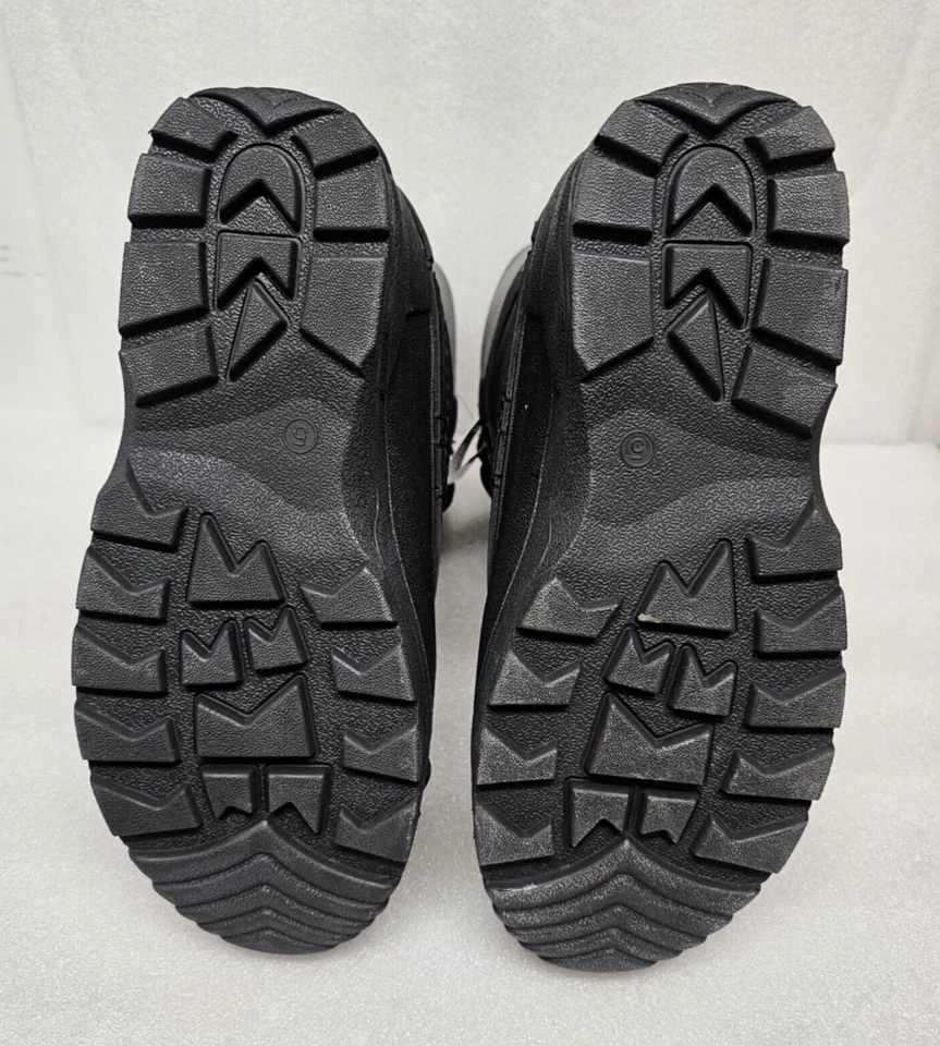 BOTAS DE SNOWMOBILE MASCULINAS/MULHERES/ADOLESCENTES ROCKET SNOWGEAR PRETAS BOTAS DE SNOWMOBILE NOVAS - Imagem 4 de 4