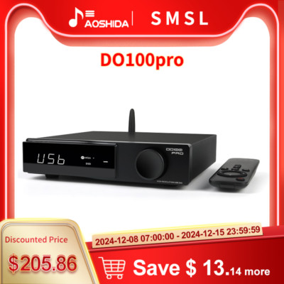 SMSL DO100PRO Desktop HiFi Balanced ES9039Q2M *2 DAC Support TV HDMI(ARC) PS5