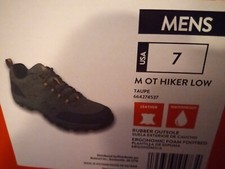 New Sz 7 MEN'S BOOT M OT HIKER WP LOW OZARK TRAIL LEATHER WATERPROOF HIKING