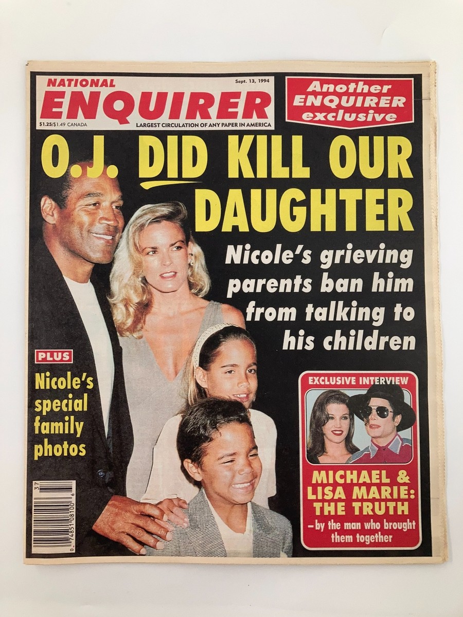 National Enquirer Tabloid September 13 1994 Michael Jackson