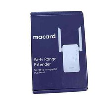 Macard RE-1200 White WiFi Signal Range Wireless Booster Dual Band Extender