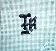 Oriental Chinese Letters Hand Painted Needlepoint Canvas WK
