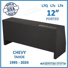 Chevy Tahoe 2020 12" Dual Ported Sub Box Subwoofer Enclosure