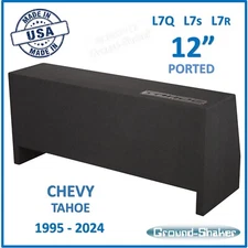 Chevy Tahoe 2020 12" Dual Ported Sub Box Subwoofer Enclosure
