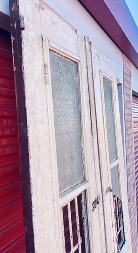 Antique Architectural Salvaged Wood & Iron Doors. Wine Cellar Barn Grand Entry - Picture 11 of 12
