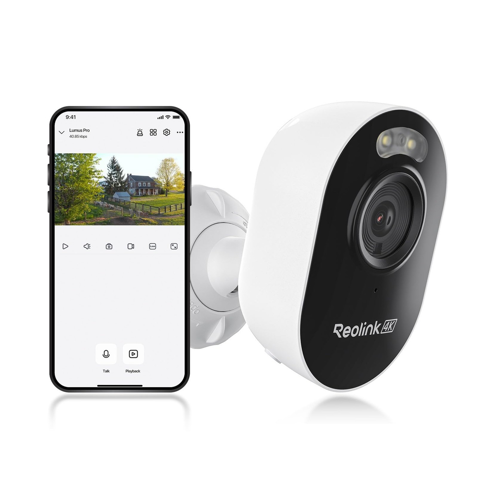 Reolink Telecamera Sicurezza WiFi Outdoor 4K con Wi Fi 6 Dual Band 2.4/5GHz