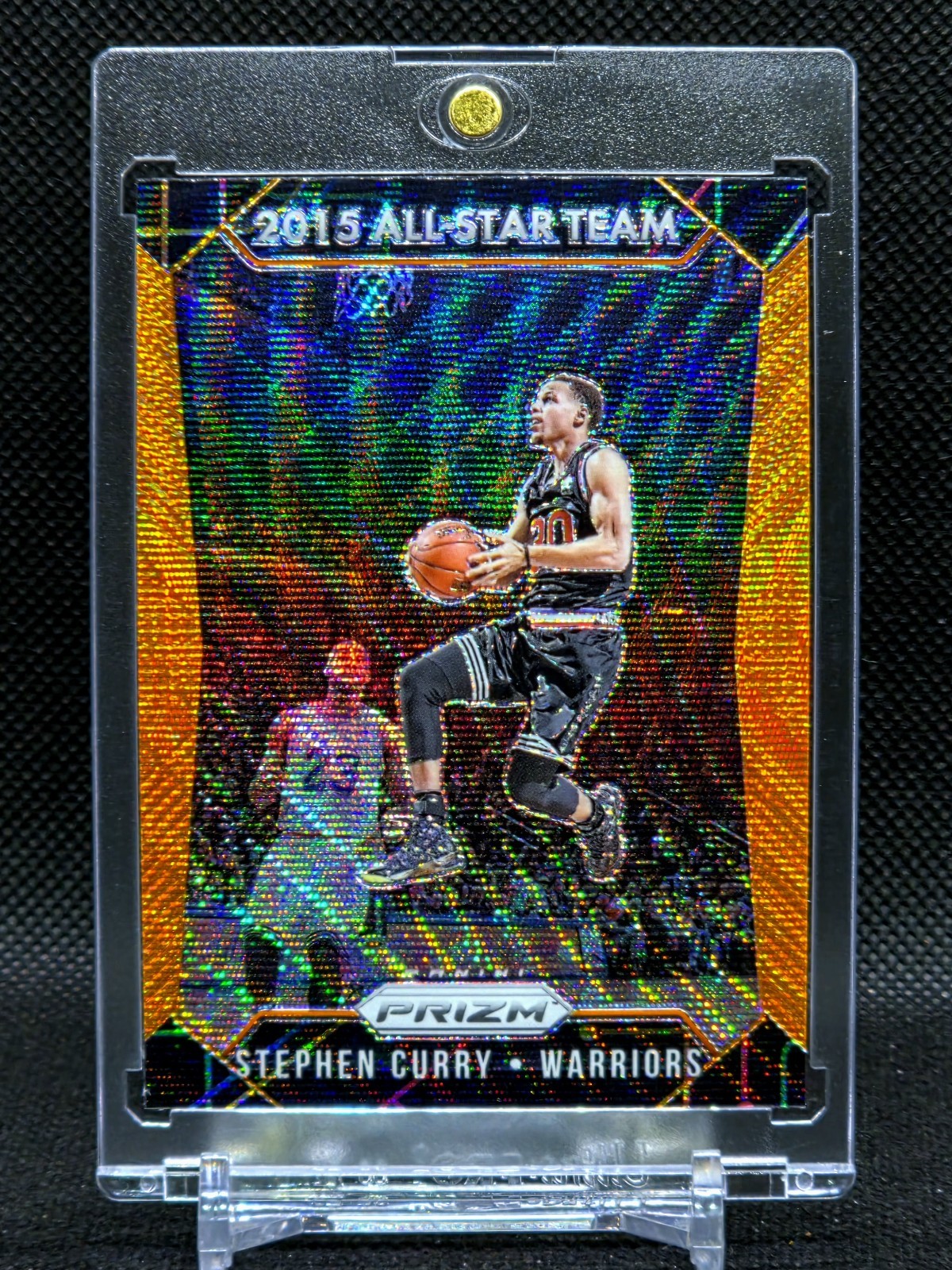 2015-16 Prizm Orange Wave SP STEPH CURRY!▪️w/ LEBRON JAMES! RARE
