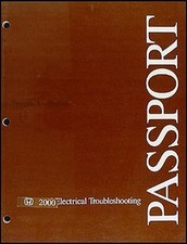 2000 Honda Passport Electrical Troubleshooting Manual Wiring Diagrams