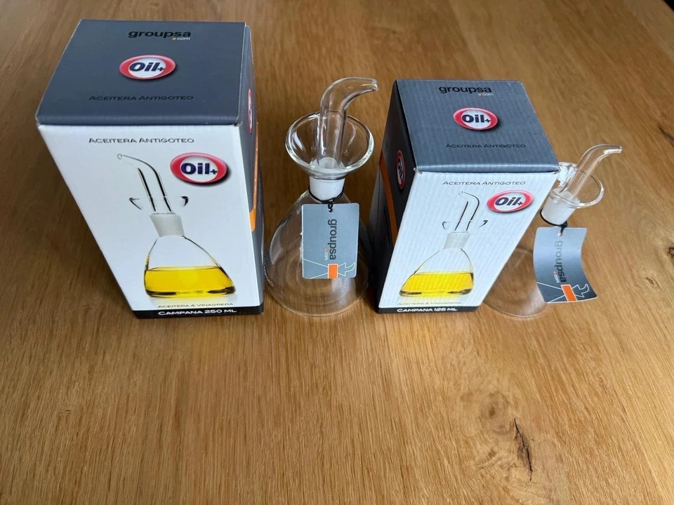 Öl & Essig  Borosilikatglaskaraffe 250 / 125 ml