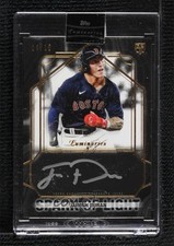 2022 Topps Luminaries Spark of Light Auto 4/15 Jarren Duran #SLA-JD Auto 1v3