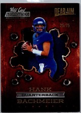 2021 wild crd alumination NIL dead aim hank bachmeier silver holo lux purple /75