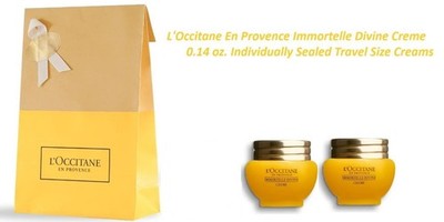 3 PC L'Occitane En Provence Immortelle Divine Cream 0.14 oz X 2 New & Sealed