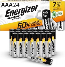 Energizer Alkaline Power - AAA Batteries (24 Pack) - Triple A Battery 1.5V - Up