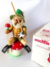 German Steinbach S 825-TM 12 Incense Smoker Music Box 11” Plays Edelweiss