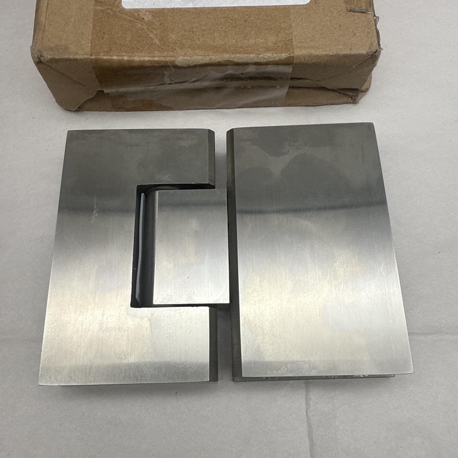 Alise Glass Shower Door Hinge Self Bracket For Glass Door Chrome FOR PARTS *read