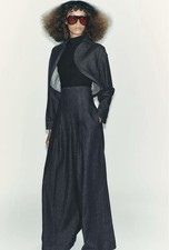 Zara ZW Collection Wide Leg Ultra High Waisted Jeans XS 