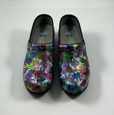Dansko Women s Lt Pro Retro Flower Size 40 - 9 Professional Clogs Multicolored