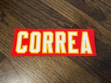 KANSAS CITY CHIEFS GAME USED ? TEAM ISSUED JERSEY NAMEPLATE KAMALEI CORREA