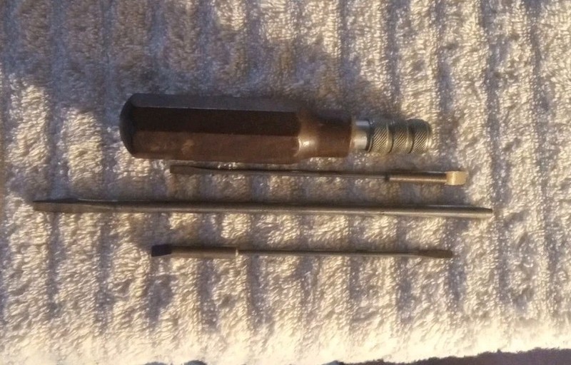 Vintage Piano Tuner Technician Multi Tool Wood Handle W 3srew Dr Att 