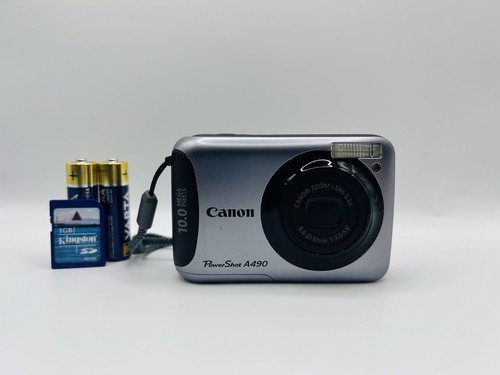 Canon PowerShot A490 10.0MP Digital Camera - Silver | Achetez sur
