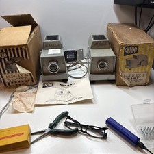 Proiettore diapositive Gnome Alphax II 35mm vintage testato funzionante con scatola e istruzioni