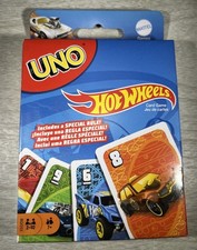 UNO Hot Wheels Card Game Mattel Family Game Night Fast-Paced Racing Edition (A)