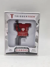 TriggerTech Diamond Single Stage Flat Straight Trigger for Remington 700 - Red