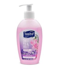 SUAVE 6.7 Fl. Oz. Bottle SWEET PEA VIOLET PAMPERING Hand Soap.
