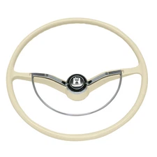 Steering Wheel, for Beetle 62-71, Ghia 62-71, White 15-3/4 Dunebuggy & VW