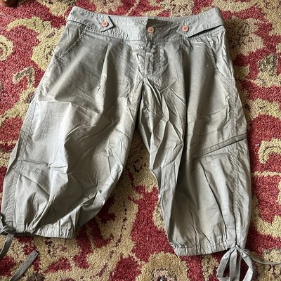 Vtg Alice + Olivia Capris Pants Tie Low Rise Sz 0 (29 X 14) -Cheapchicplus