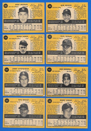 1971 OPC 71 O PEE CHEE TOPPS MLB BASEBALL CARD 393-523 SEE LIST - Zdjęcie 189 z 253